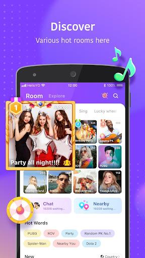 Hello Yo - Group Chat Rooms Zrzut ekranu 1