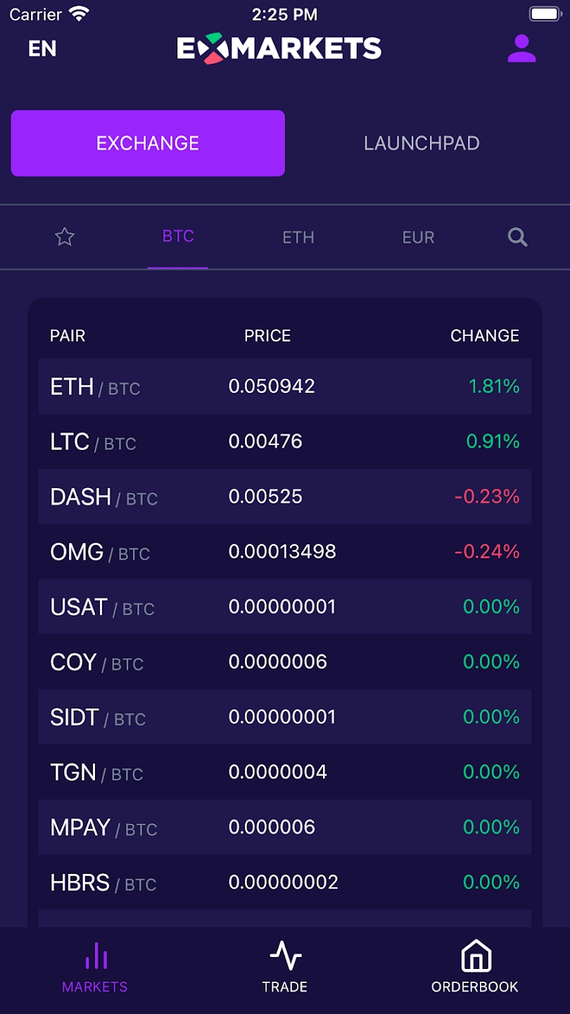 ExMarkets স্ক্রিনশট 0