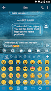 Schermata SMS Messages Bubble Rain Theme 3