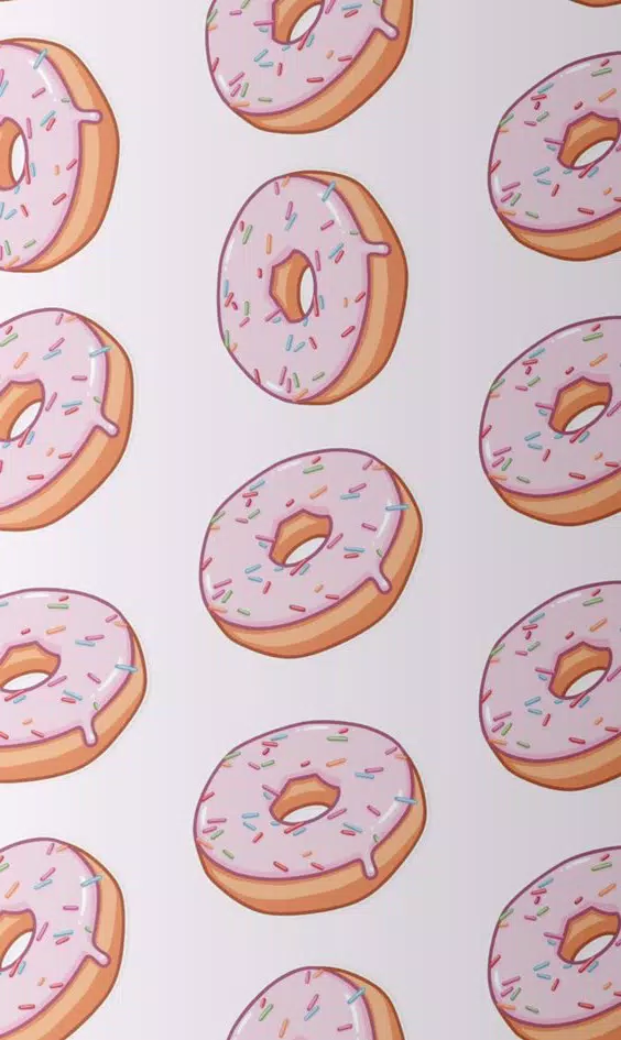 Cute Donut Wallpaper HD 4K Скриншот 2