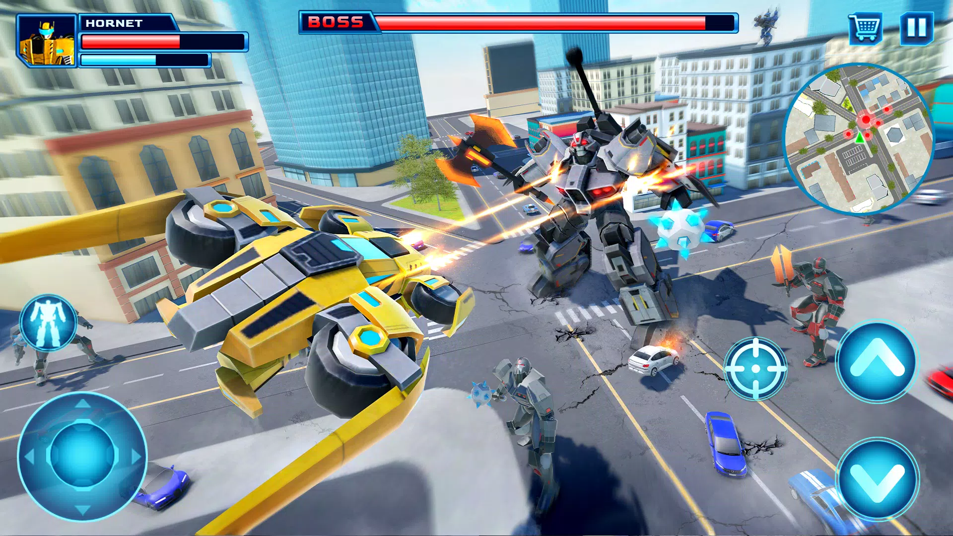 Robot Car Transform Fight Game Screenshot 2