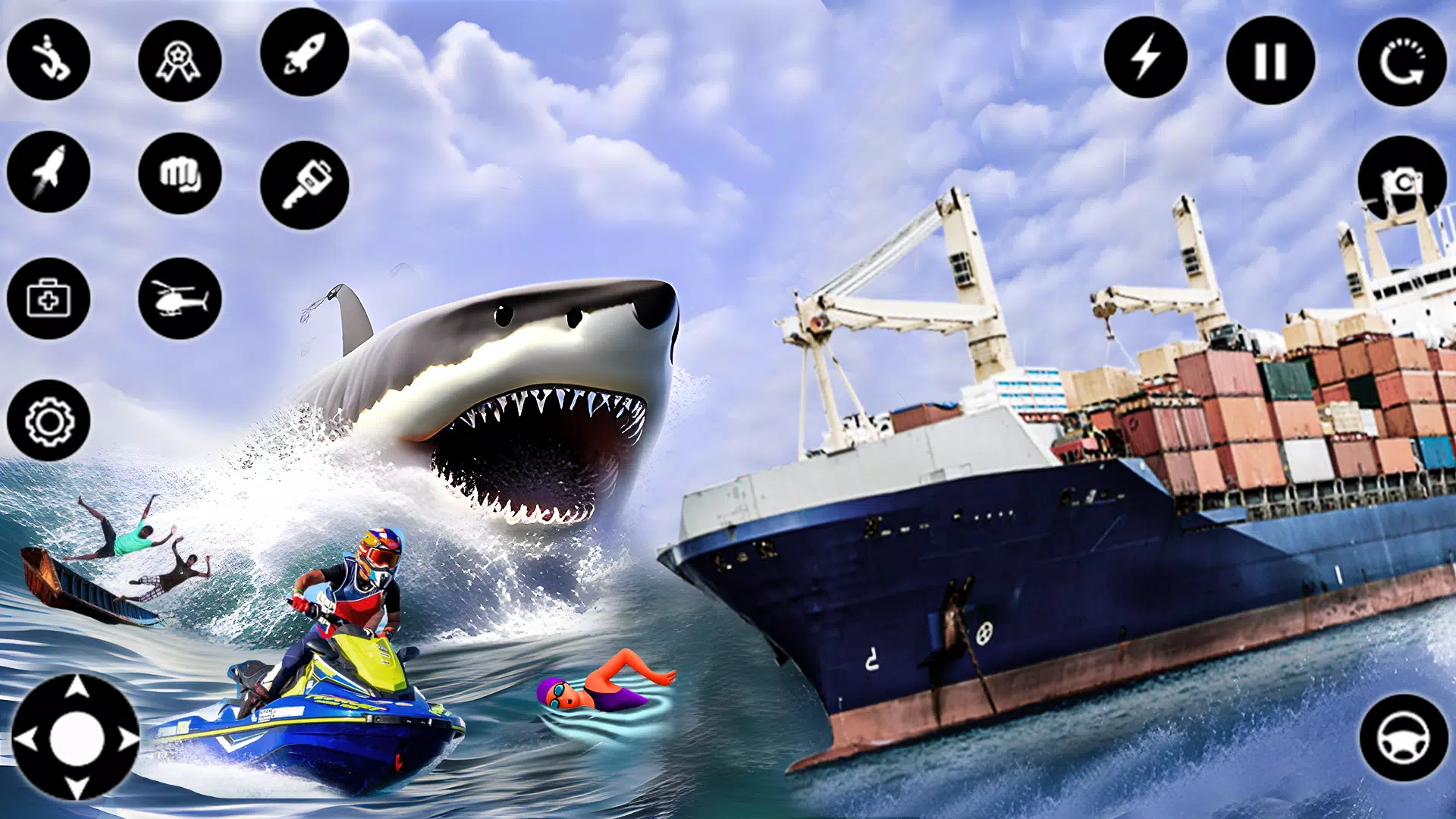 Shark Attack Games Offline应用截图第1张