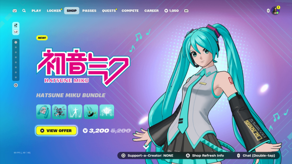 Roupa e itens de Hatsune Miku