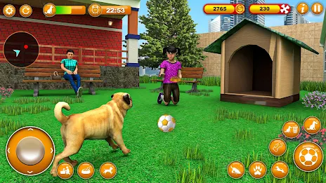 Pet Dog Family Adventure Games Zrzut ekranu 0