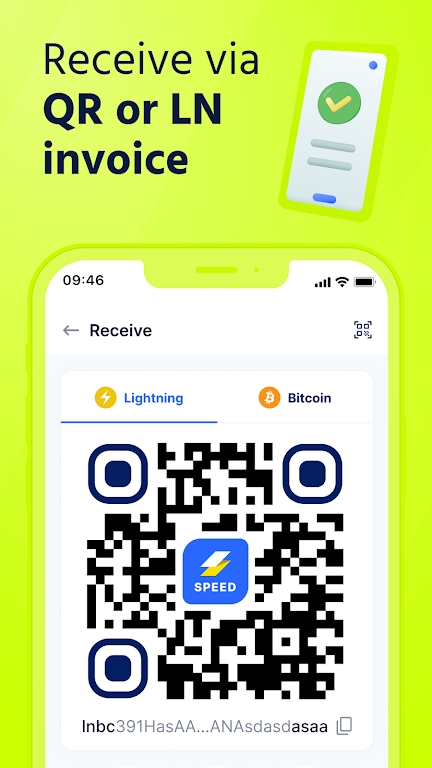 Speed Bitcoin Lightning Wallet Ảnh chụp màn hình 3