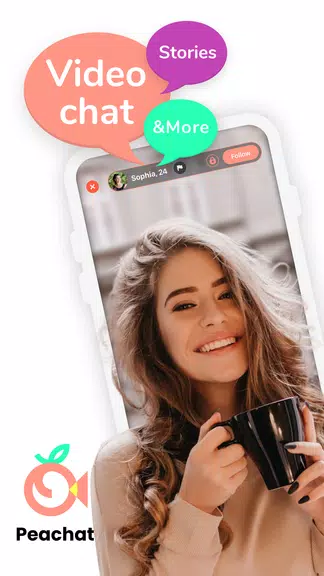 Peachat - Live Video Chat Ekran Görüntüsü 0