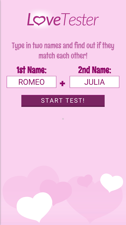 Love Tester - Find Real Love Capture d'écran 0