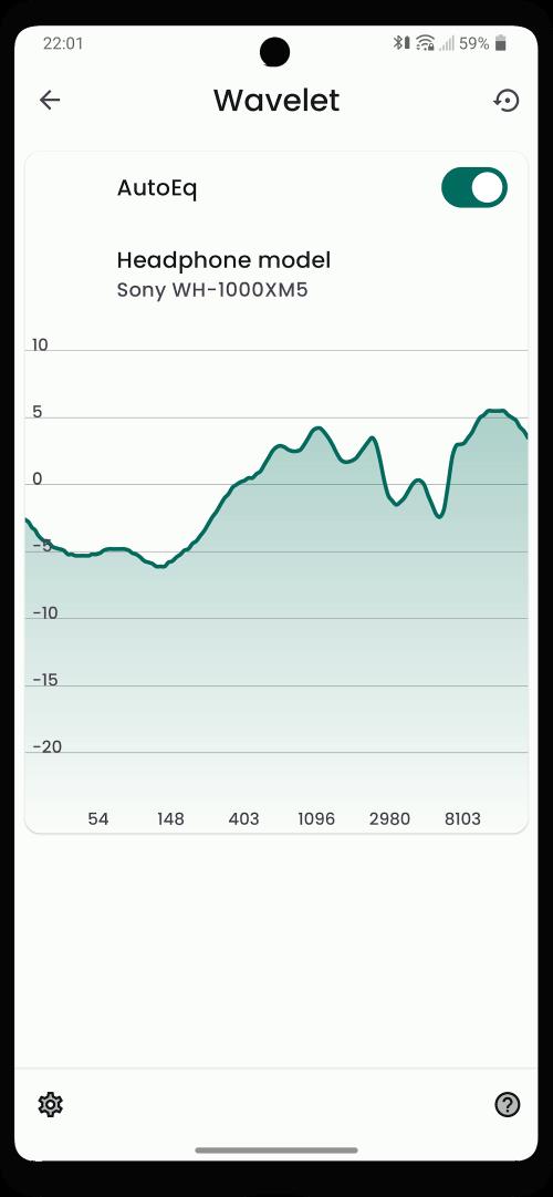 Wavelet: headphone specific EQ Captura de pantalla 1