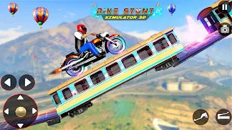 Bike Stunt 3D Simulator Games Zrzut ekranu 0