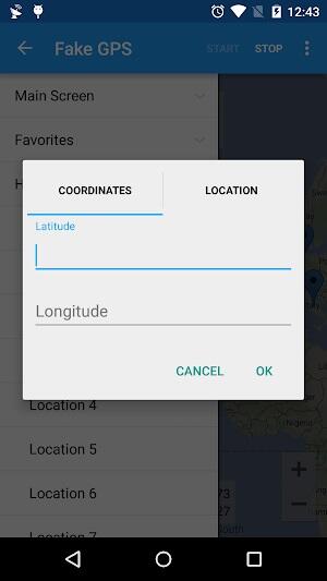 Android用の偽のGPS mod APK