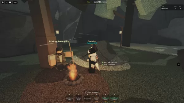 Camper NPC interaction