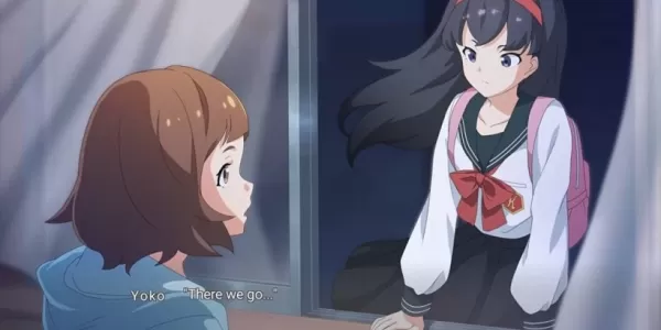 Four anime-style characters traveling by boat in a mystical setting