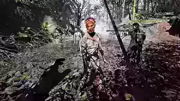 Zombie combat in Hunger