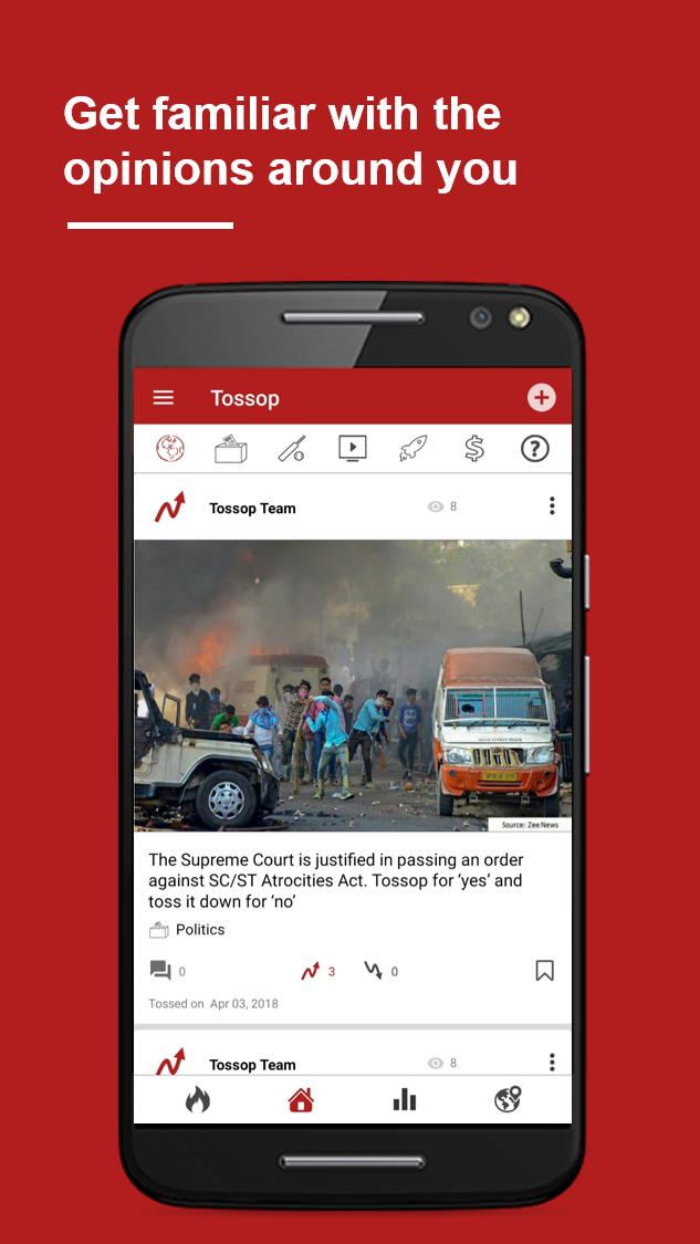 Tossop – Opinion Sharing & Learning App 스크린샷 1