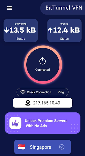 Schermata BitTunnel VPN –Secure Internet 2