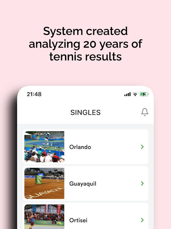 Schermata Bet Tennis 2