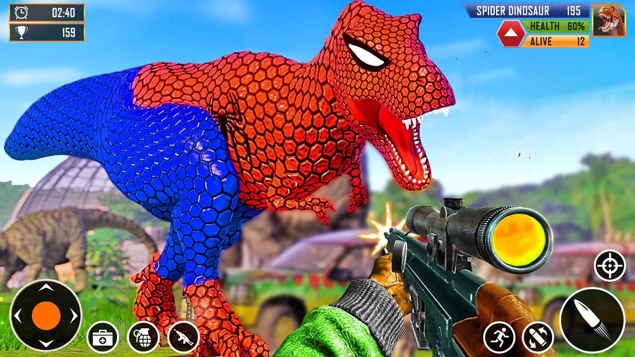 Shooting Dino Hunting Gun Game Tangkapan skrin 2