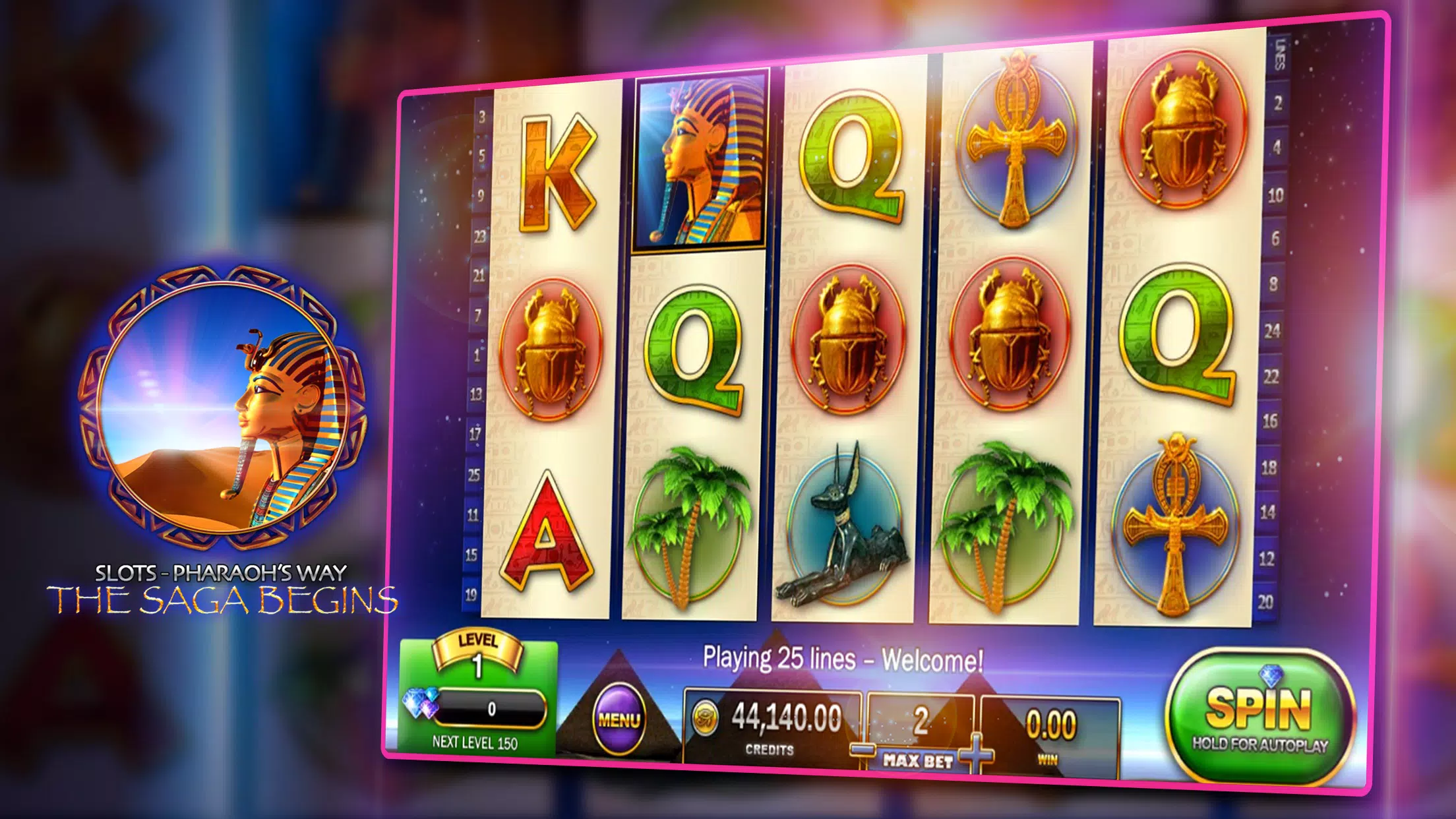 Slots - Pharaoh's Way Casino スクリーンショット 2