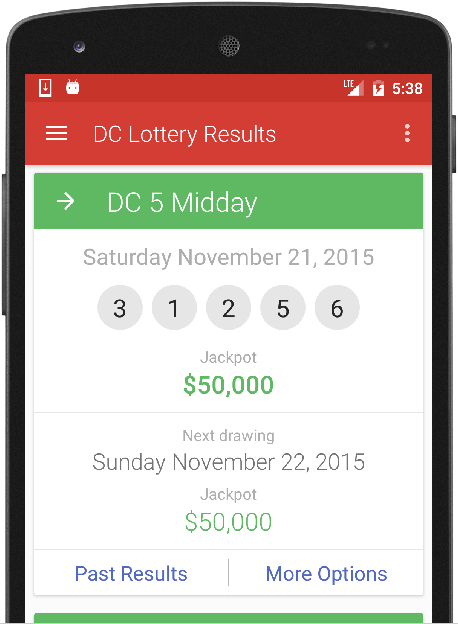 Results for DC Lottery Ảnh chụp màn hình 0