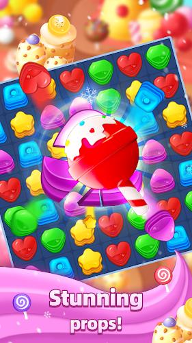 Sweet Candy Cat Puzzle Game Captura de pantalla 1