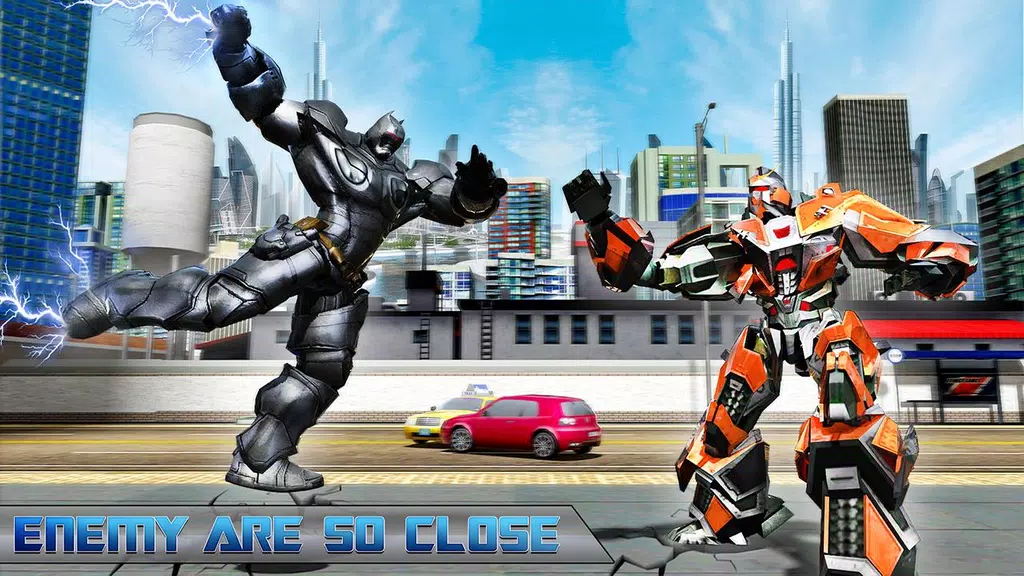 Flying Rope Hero Robot Fight Simulator Capture d'écran 3
