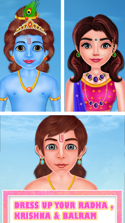 Cute Radha Fashion Makeover Captura de tela 2