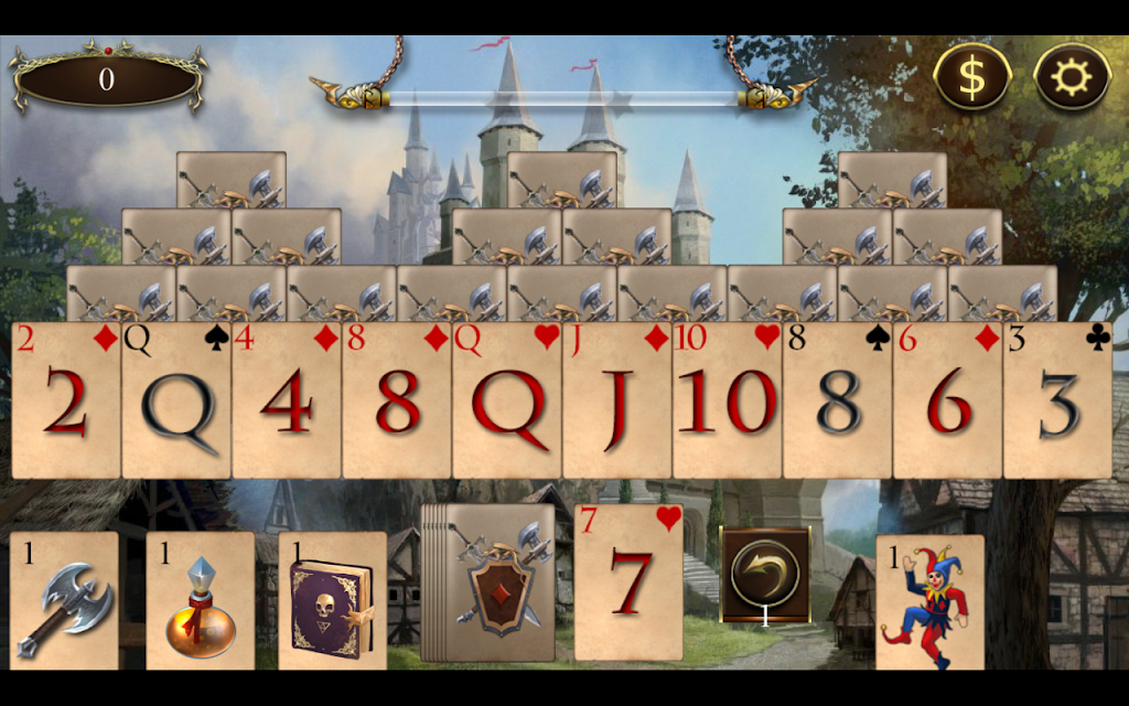 Legends of Solitaire Curse of the Dragons TriPeaks Screenshot 2