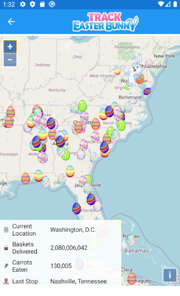 The Easter Bunny Tracker Ảnh chụp màn hình 2