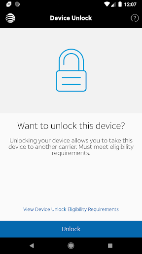 Schermata AT&T Device Unlock 0