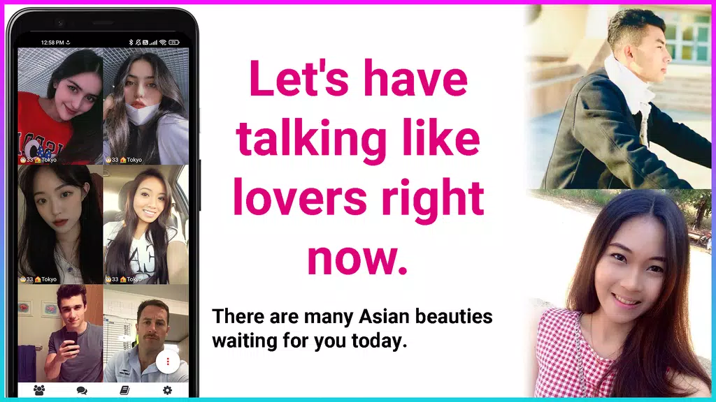 AsianMate - Live video chat ภาพหน้าจอ 1