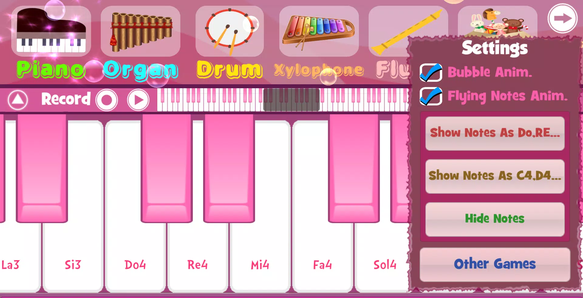 Pink Piano Screenshot 2