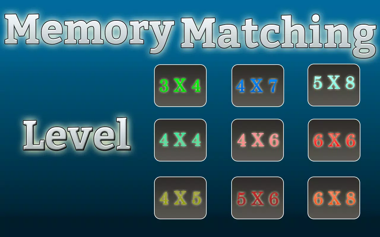 Memory Matching Game应用截图第0张