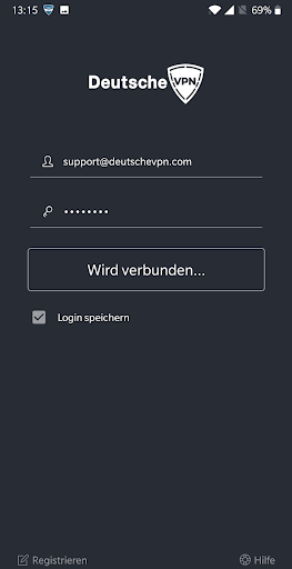 Deutsche VPN Captura de pantalla 1