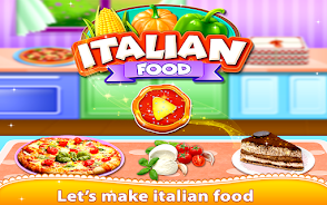 Italian Food Chef Cook Pizza Schermafbeelding 0