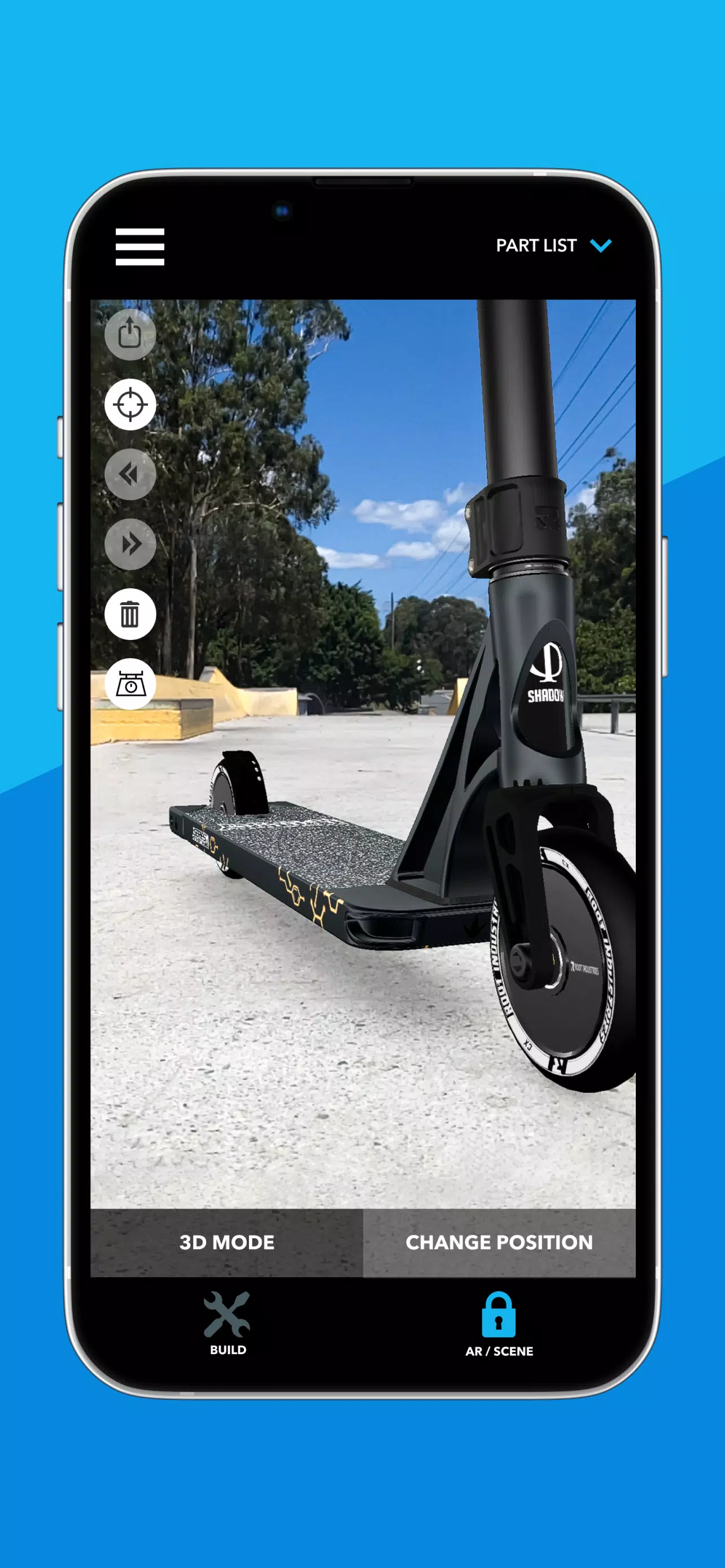 Scooter 3D custom builder Capture d'écran 3