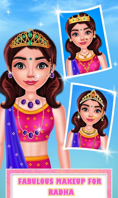 Cute Radha Fashion Makeover Captura de tela 0