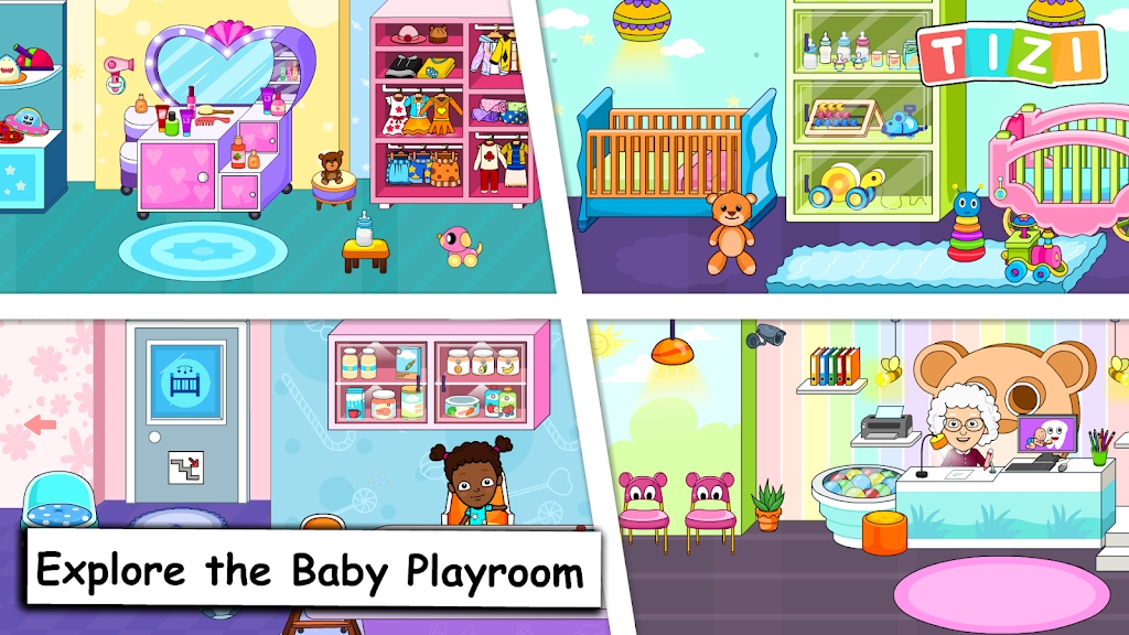 My Tizi Town Daycare Baby Game 螢幕截圖 1