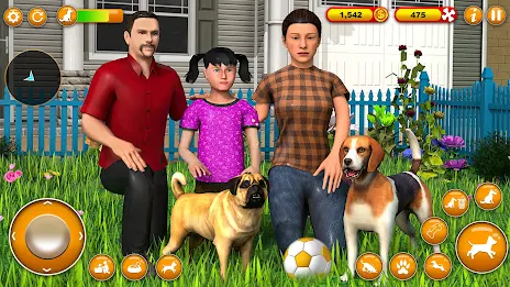 Pet Dog Family Adventure Games Captura de pantalla 1