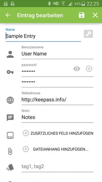 Keepass2Android Zrzut ekranu 0