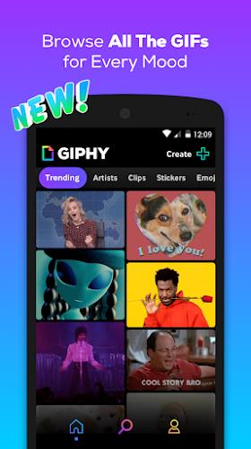 GIPHY: GIF & Sticker Keyboard ภาพหน้าจอ 0