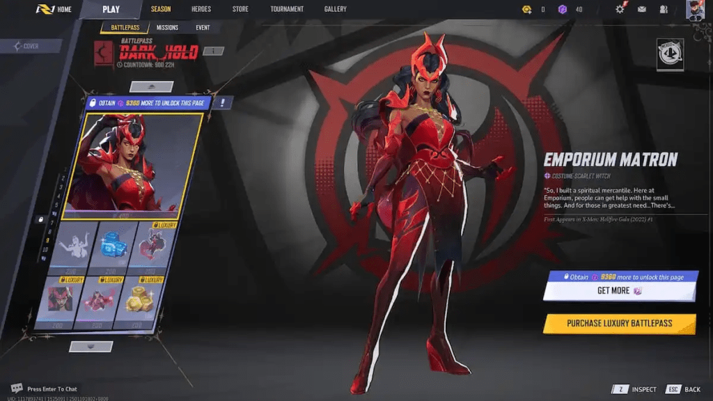 Scarlet Witch Emporium Matron Skin