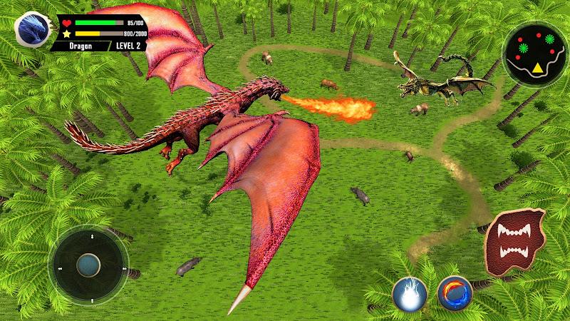 Flying Dragon Simulator Games Zrzut ekranu 2