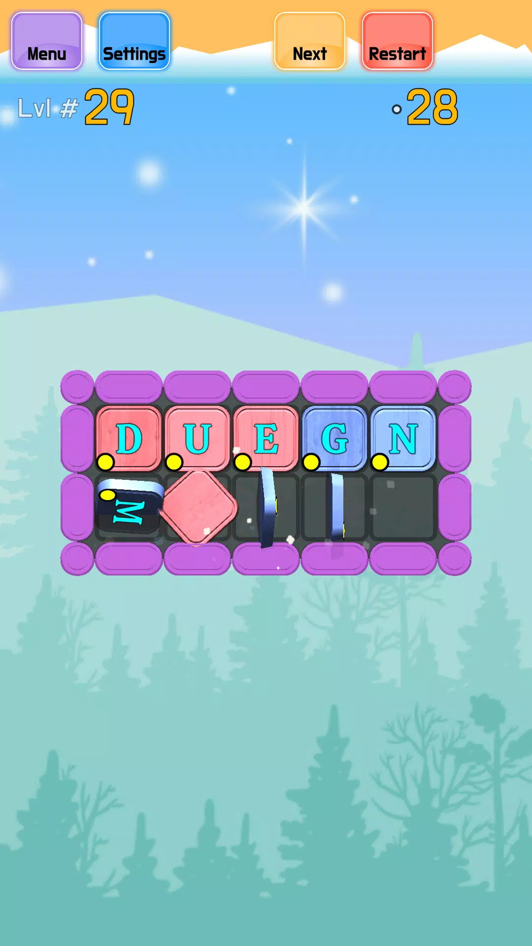 Sliding Words Capture d'écran 2