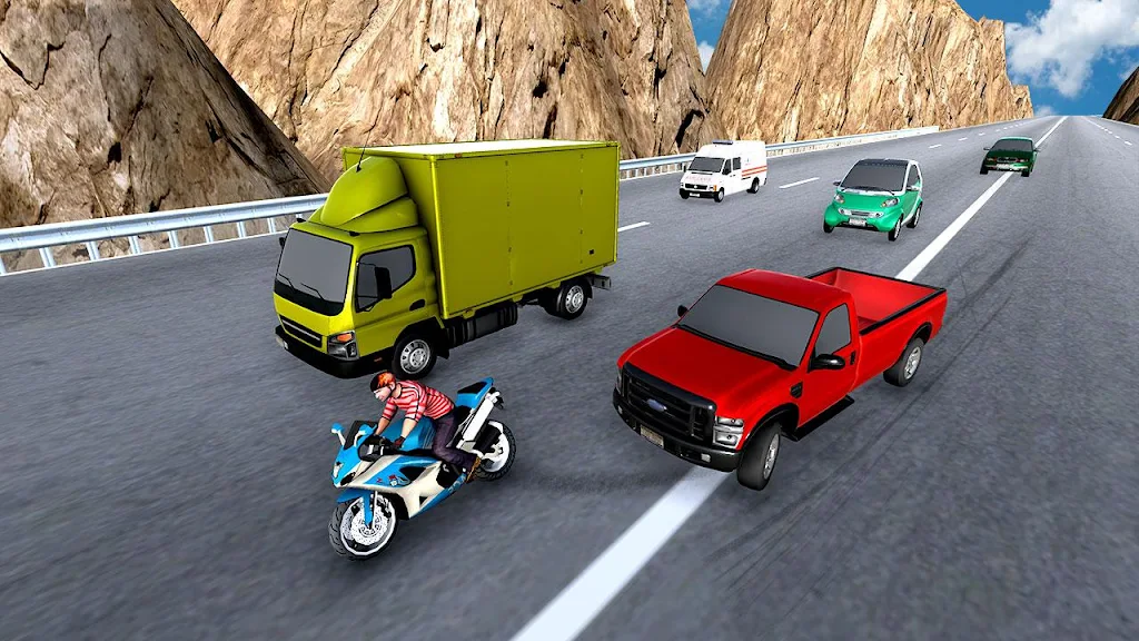 City Bike Traffic Race in Crowd Taxi 3D 螢幕截圖 3