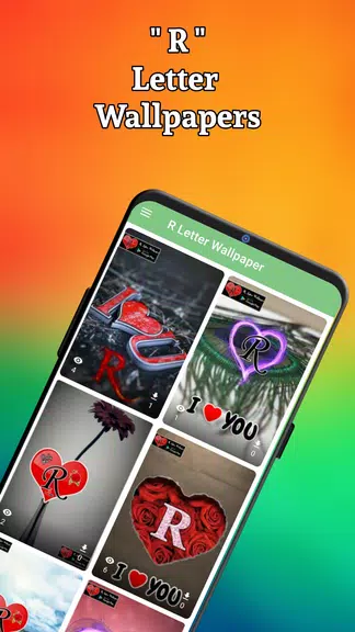 R Letter Wallpaper - Photos Captura de pantalla 0