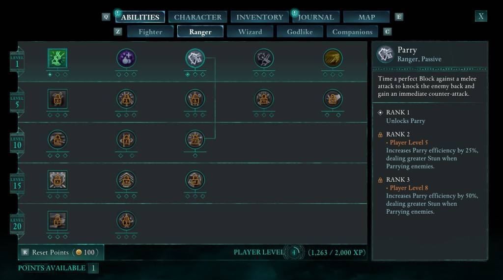 Uma imagem mostrando a capacidade de Parry em declaração como parte de um guia sobre como desviar no jogo.