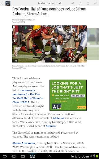 AL.com: Alabama Football News Captura de tela 2