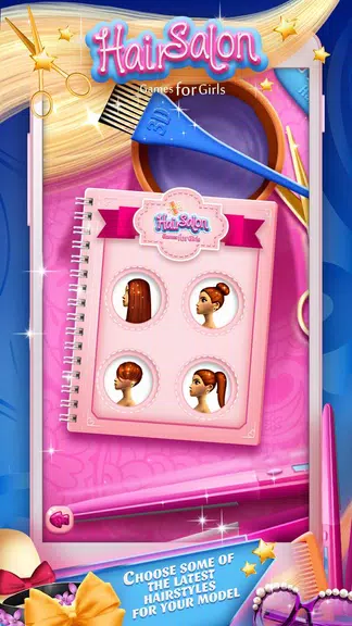 Hair Salon Games for Girls Captura de pantalla 2