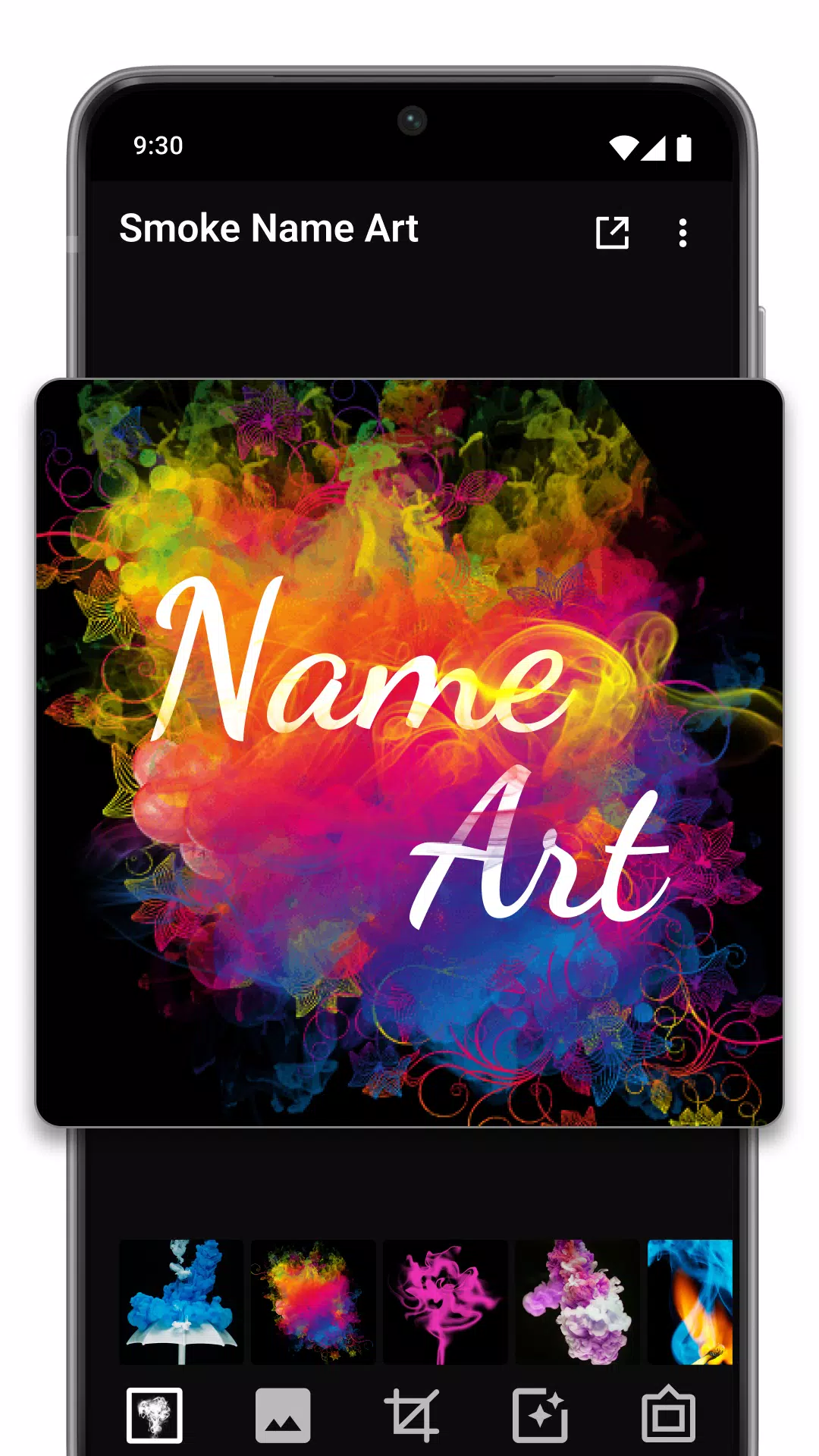 Smoke Name Art Maker 스크린샷 3