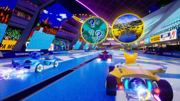 Sonic Racing: CrossWorlds Travel Rings in Action